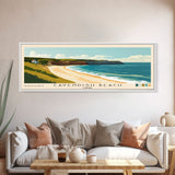 Cavendish Beach, Canada Panoramic Beach Print, Vacation Gift, Canada Wall Art, Framed Canvas Print, Framed Beach Painting
