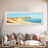 Dakhla dragon island, Morocco Panoramic Print, Vacation Gift, Morocco Wall Art, Beach Painting, Beach Decor, Beach Or Lakehouse Art