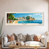 Ibiza, Spain Panoramic Print, Vacation Gift, Spain Wall Art, Vacation Wall Art, Vacatation Memories, Beach Decor, Beach Or Lakehouse Art