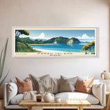 Kawau Island, New Zealand Panoramic Print, Vacation Gift, New Zealand Wall Art, Beach Painting, Beach Decor, Beach Or Lakehouse Art
