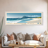 Kommetjie Beach, South Africa Panoramic Beach Print, Vacation Gift, South Africa Wall Art, Framed Canvas Print, Framed Beach Painting