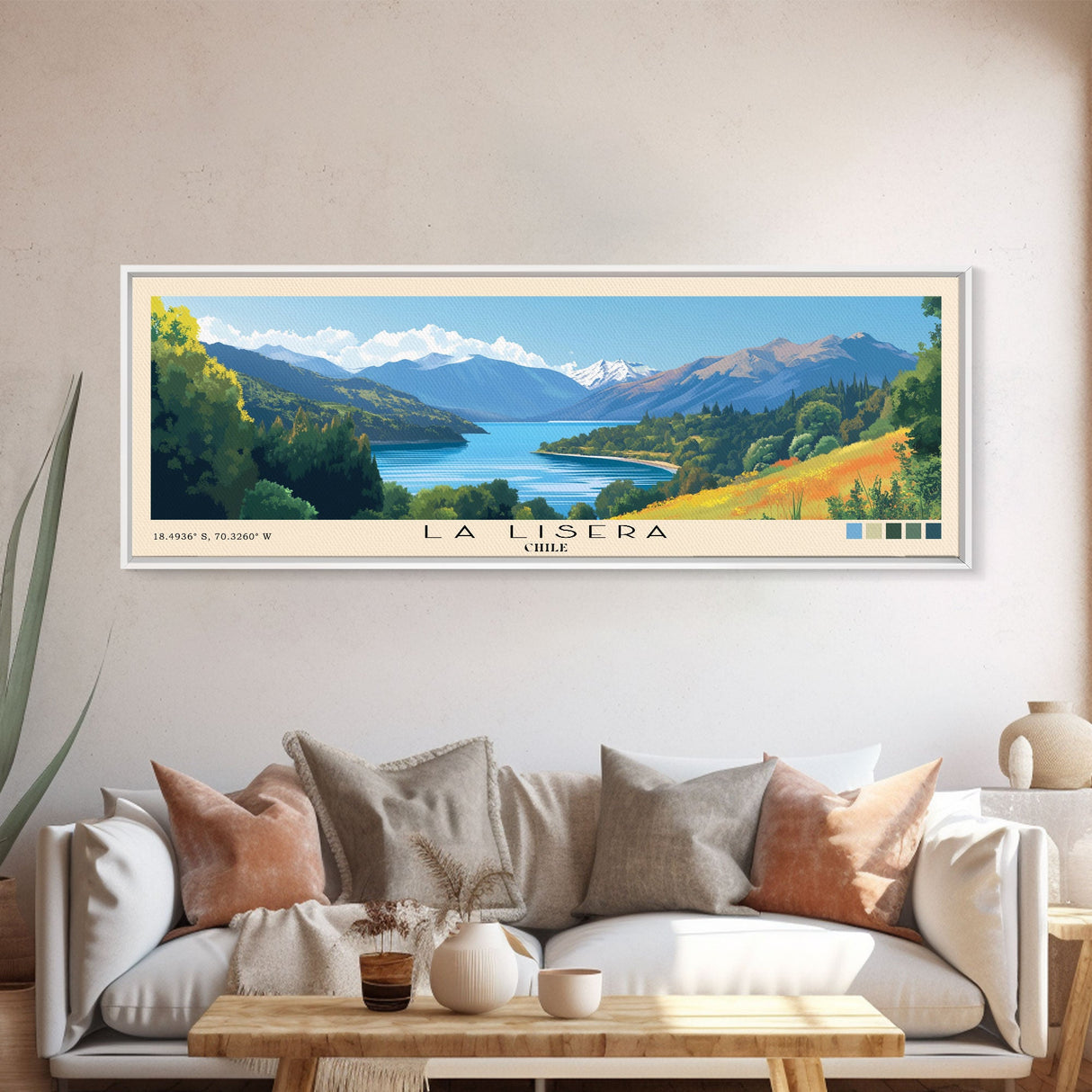 La Lisera, Chile Panoramic Print, Vacation Gift, Chile Wall Art, Vacation Wall Art, Vacatation Memories, Beach Decor, Beach Or Lakehouse Art