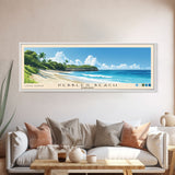 Pebbles Beach, Barbados Panoramic Print, Vacation Gift, Barbados Wall Art, Vacation Wall Art, Vacatation Memories, Beach Decor, Beach Or Lakehouse Art