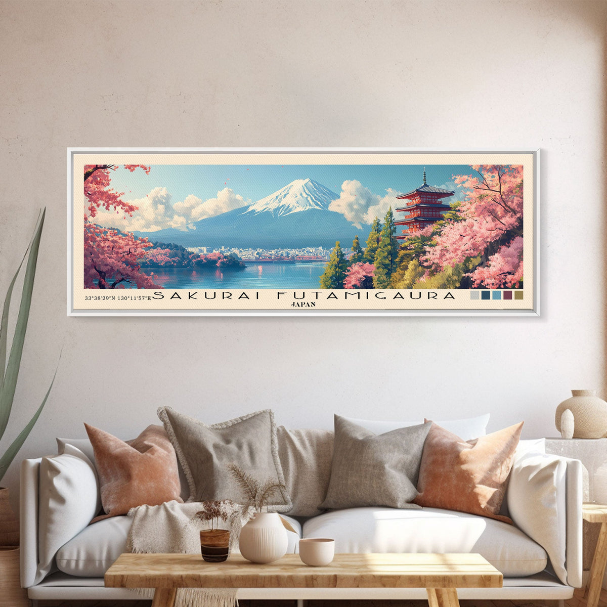 Sakurai Futamigaura, Japan Panoramic Print, Vacation Gift, Japan Wall Art, Vacation Wall Art, Vacatation Memories, Beach Decor, Beach Or Lakehouse Art