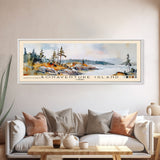 Bonaventure Island, Canada Watercolor Beach Print, Vacation Gift, Canada Wall Art, Beach Painting, Beach Decor, Beach Painting