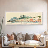 Capri, Italy Watercolor Beach Print, Vacation Gift, Italy Wall Art, Beach Painting, Beach Decor, Beach Painting
