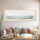 Costalegre, Mexico Watercolor Print, Vacation Gift, Mexico Wall Art, Beach Painting, Beach Decor, Large Wall Art, Wood Frame Art