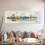 Curacao, Curacao Watercolor Beach Print, Vacation Gift, Curacao Wall Art, Beach Painting, Beach Decor, Beach Painting