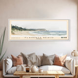 Flaherty Beach, Australia Watercolor Print, Vacation Gift, Australia Wall Art, Beach Painting, Beach Decor, Large Wall Art, Wood Frame Art