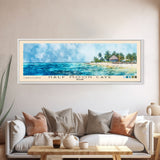 Half Moon Caye, Belize Watercolor Beach Print, Vacation Gift, Belize Wall Art, Beach Painting, Beach Decor, Beach Painting