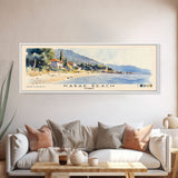 Kabak Beach, Turkey Watercolor Beach Print, Vacation Gift, Turkey Wall Art, Beach Painting, Beach Decor, Beach Painting