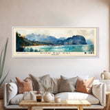Koh Phi Phi, Thailand Watercolor Print, Vacation Gift, Thailand Wall Art, Beach Painting, Beach Decor, Large Wall Art, Wood Frame Art