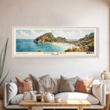 Koh Tao, Thailand Watercolor Print, Vacation Gift, Thailand Wall Art, Beach Painting, Beach Decor, Large Wall Art, Wood Frame Art