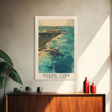 Grand Turk, Turks and Caicos Watercolor Beach Print, Vacation Gift, Turks and Caicos Wall Art, Beach Painting, Beach Decor, Beach Painting