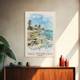 Half Moon Caye, Belize Watercolor Beach Print, Vacation Gift, Belize Wall Art, Beach Painting, Beach Decor, Beach Painting