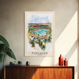Hurghada, Egypt Watercolor Beach Print, Vacation Gift, Egypt Wall Art, Beach Painting, Beach Decor, Beach Painting