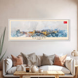 Batman TurkeyPanoramic Travel Poster, Framed Canvas Print or Metal Wall Art, Travel Art, Home Decor, Panoramic Painting, Midcentury Art