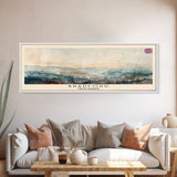 Bradford United Kingdom Travel Print Wall Art, Panoramic City Art, Travel Art, Wall Decor, Vacation Gift, Framed Canvas Print Or Metal Art