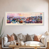 Kamianske Ukraine Wall Art, Panoramic Travel Poster, Panoramic Framed Canvas Print, City Wall Art, Wall Hanging Home Decor, Travel Art