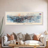 Magnitogorsk Russia Travel Print Wall Art, Panoramic City Art, Travel Art, Wall Decor, Vacation Gift, Framed Canvas Print Or Metal Art
