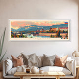Cheboksary Russia Travel Art, City Art, Framed Canvas Print or Metal Wall Art, Europe Travel Poster, Panoramic Wall Art, Extra Wide Wall Art