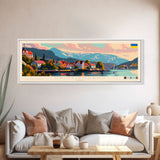 Kristiansand Norway Wall Art, Panoramic Travel Poster, Panoramic Framed Canvas Print, City Wall Art, Wall Hanging Home Decor, Travel Art
