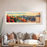 Norrkoping Sweden Travel Print Wall Art, Panoramic City Art, Travel Art, Wall Decor, Vacation Gift, Framed Canvas Print Or Metal Art