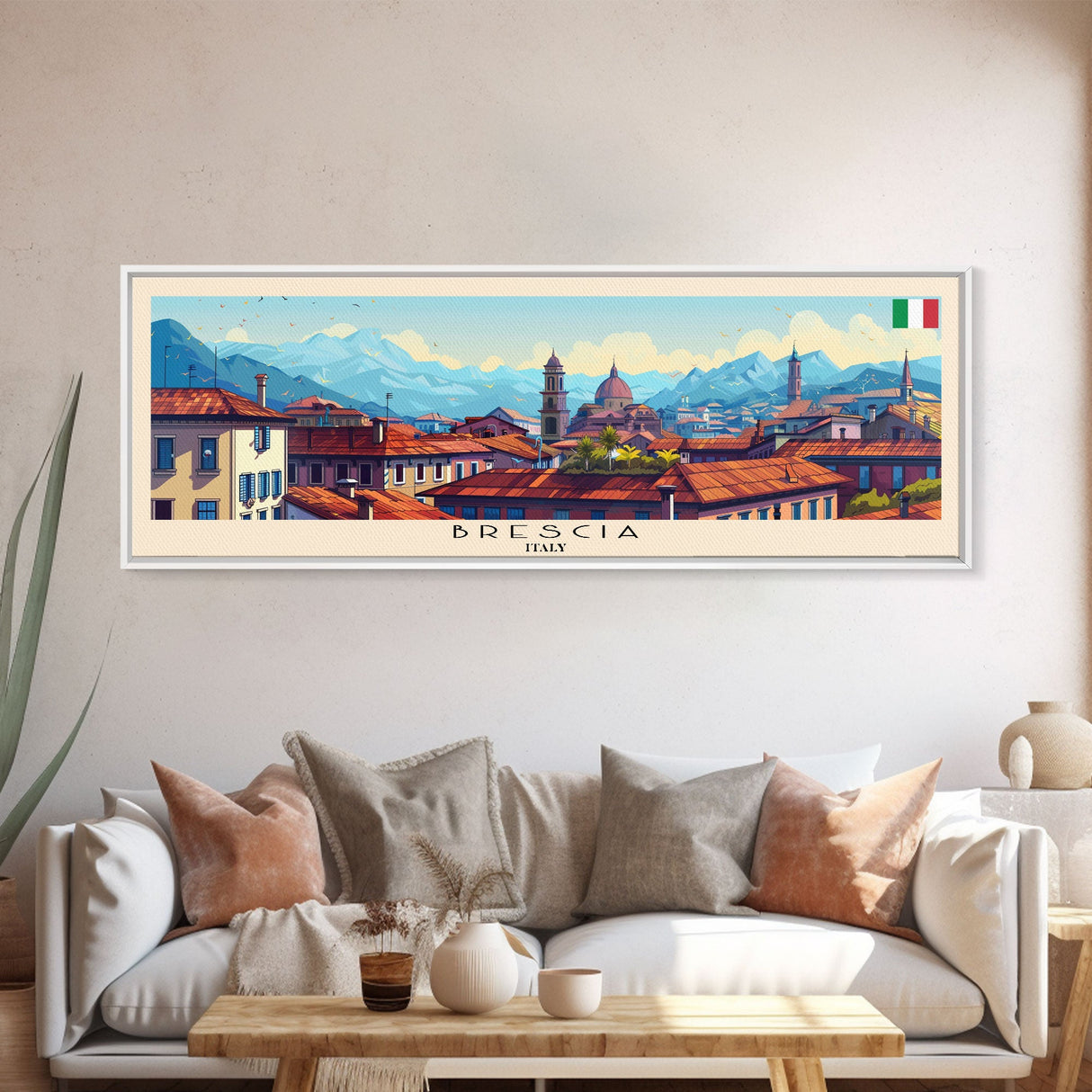 Braila Romania Travel Art, City Art, Framed Canvas Print or Metal Wall Art, Europe Travel Poster, Panoramic Wall Art, Extra Wide Wall Art