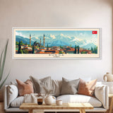 Bursa Turkey Travel Print Wall Art, Panoramic City Art, Travel Art, Wall Decor, Vacation Gift, Framed Canvas Print Or Metal Art