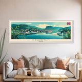 Drammen Norway Travel Print Wall Art, Panoramic City Art, Travel Art, Wall Decor, Vacation Gift, Framed Canvas Print Or Metal Art