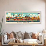 Kostroma Russia Panoramic Travel Poster, Framed Canvas Print or Metal Wall Art, Travel Art, Home Decor, Panoramic Painting, Midcentury Art