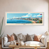 Novorossiysk Russia Wall Art, Panoramic Travel Poster, Panoramic Framed Canvas Print, City Wall Art, Wall Hanging Home Decor, Travel Art
