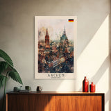 Charming Čačak Serbia Village Scene, Framed Canvas Print, Ideal for Bedroom Art, Farmhouse Style, Home Decor Wall Art