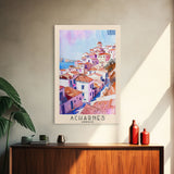 Scenic A Coruńa Spain Seaside Town, Framed Canvas Print, Perfect for Bedroom Art, Coastal Style, Home Decor Wall Art