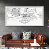 Overland Park City Map, Kansas Art, Map Print, Minimalist Wall Art, Wall Art, Canvas Art, Gift For Realtor, Boho Wall Hanging, Southern Art