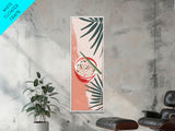 Ramen Noodles Japanese Cuisine Art On Framed Canvas Print In Ukiyo-e Style Tall Skinny Culinary Wood Block Wall Decor