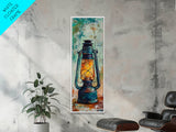 Lantern Glow Canvas Print rustic decor moody art farmhouse art wabi sabi art guest room art gift idea him gift idea her