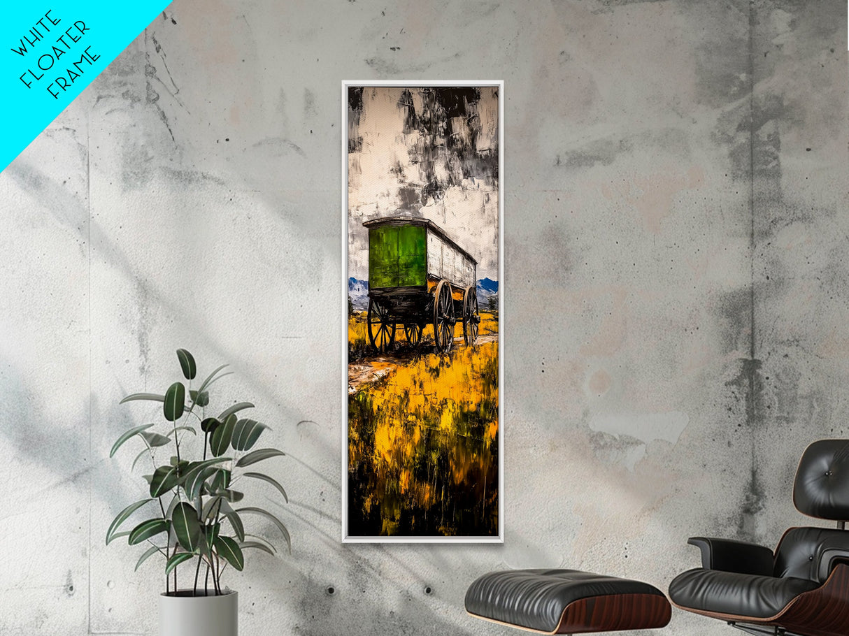 Antique Wagon Black White Canvas Print Rustic Art Farmhouse Wall Art Vintage Western Art Wabi Sabi Wall Art