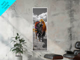 Vibrant Western Bison Framed Canvas Print | Rustic Wildlife Art | Moody Southwest Wall Art | Farmhouse Decor | Nature Art | Gift Idea