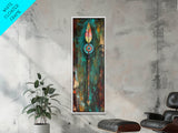 Tribal Arrow Art Canvas Print Southwest Wall Art Boho Decor Tall Narrow Art Rustic Wall Art Above Bed Wall Art