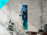 Horse by the Ocean Horse Wall Art Framed Canvas Print Coastal Landscape Art Nautical Decor Rustic Wall Art Moody Art