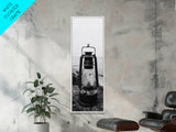 Weathered Lantern, Coastal Art, Canvas Print, nautical wall art, seascape painting, coastal decor, moody art, rustic wall art, guest room art