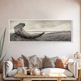Driftwood Sculpture, Wabi Sabi Art, Canvas Print, Coastal Decor, Rustic Wall Art, Nature Photography, Extra Wide Art, Living Room Art