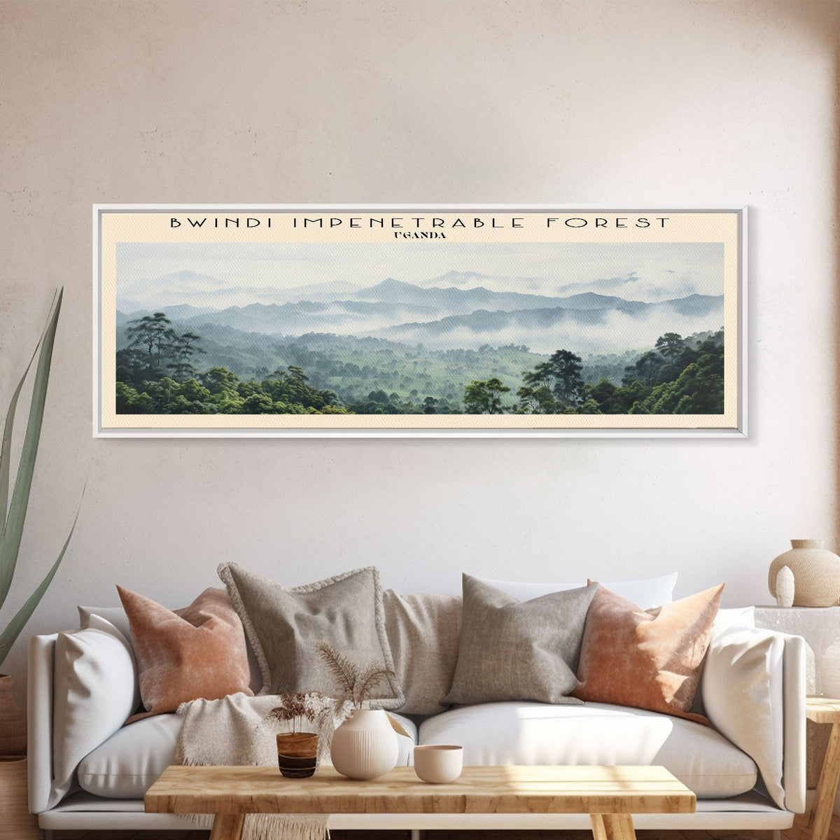 Bwindi Impenetrable Forest Wall Art Travel Poster Print, Gift For Travel Lover, Vacation Gift, COUNTRY Wall Art, Home Decor, Original Art