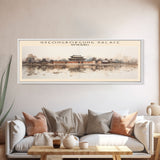 Gyeongbokgung Palace Travel Print Wall Art, Travel Poster Print, Retro Style COUNTRY Home Decor, Wall Hanging, Travel Gift Idea, Unique Metal Art