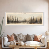 Jasper National Park Travel Print Wall Art, Travel Poster Print, Retro Style COUNTRY Home Decor, Wall Hanging, Travel Gift Idea, Unique Metal Art