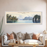 Koh Phi Phi Travel Poster Print, Framed Canvas Wall Art, Metal Wall Art, COUNTRY art, Gift For Him, Travel Wall Art, Travel Lover Gift