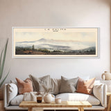 La Palma Travel Poster Print, Framed Canvas Print, COUNTRY Travel Art, Wood Framed Art, Wall Hanging, Home Decor