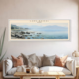 Lake Baikal Travel Poster Print, Framed Canvas Wall Art, Metal Wall Art, COUNTRY art, Gift For Him, Travel Wall Art, Travel Lover Gift