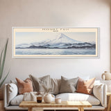 Mount Fuji Travel Art Framed Canvas Print, COUNTRY Wall Decor, Home Decor, Travel Poster, Vintage Wall Art, Watercolor Painting